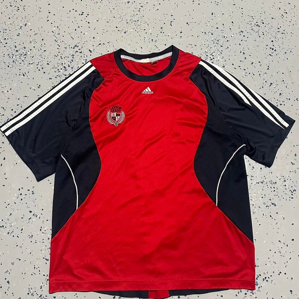 2006 Adidas Canyon Crest Red Soccer Shirt Jersey